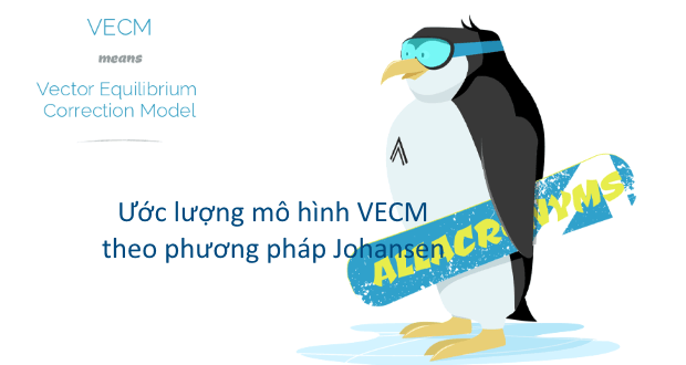 Mô hình VECM sử dụng thay thế vector tự hồi quy (VAR) khi các biến có mối quan hệ đồng kết hợp bằng cách dùng phương pháp hợp lý cực đại của Johansen (1995)