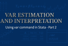 Ước lượng mô hình VAR trên Stata với lệnh var
