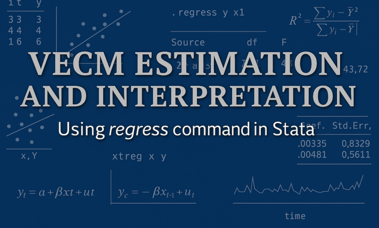 Quy trình ước lượng mô hình VEC trên Stata